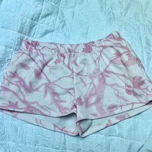 Pink and White Camo Shorts